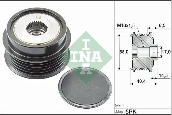 Alternator Freewheel Clutch 535028010