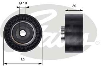 Deflection Pulley/Guide Pulley, timing belt PowerGrip™ T41235