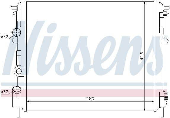 Radiator, engine cooling 637931