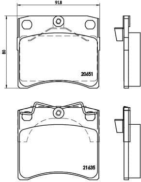 Brake Pad Set, disc brake PRIME LINE P85027