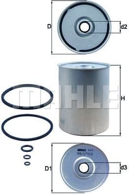 Filter diesel fuel KX24D
