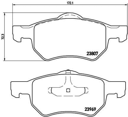 Brake Pad Set, disc brake PRIME LINE P11013