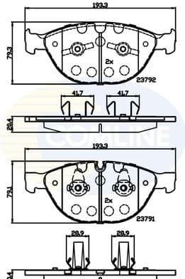 Brake pads front CBP06000