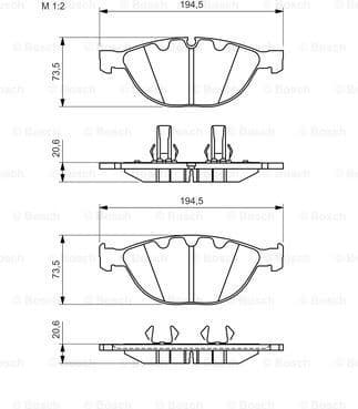 Brake Pad Set, disc brake 0986494349 - image 7