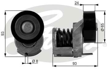 Belt Tensioner, V-ribbed belt DriveAlign™ T38439
