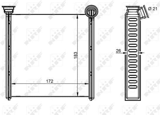 Heat Exchanger, interior heating 54342
