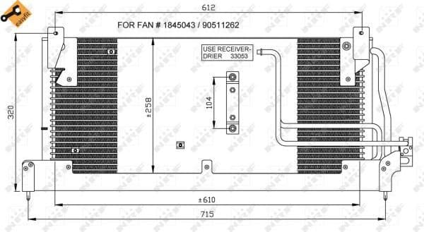 Condenser, air conditioning EASY FIT 35218