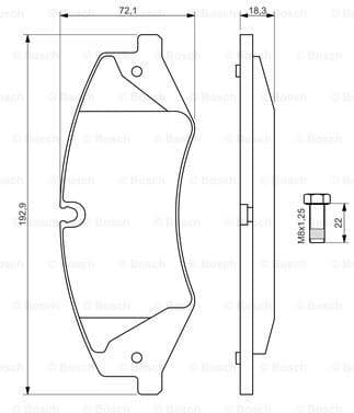 Brake Pad Set, disc brake 0986494408 - image 7