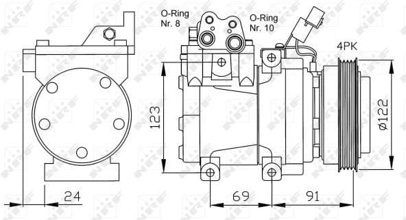 Compressor, air conditioning EASY FIT 32205