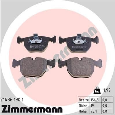 Brake Pad Set, disc brake 21486.190.1