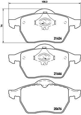 Brake Pad Set, disc brake PRIME LINE P85036