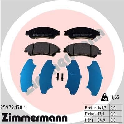 Brake Pad Set, disc brake 25979.170.1