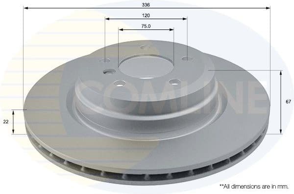 Brake disc, 1pcs REAR ADC1729V