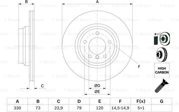 Brake Disc 0986479215 - image 5