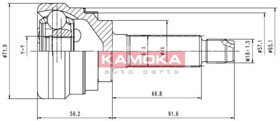 Joint Kit, drive shaft 7052