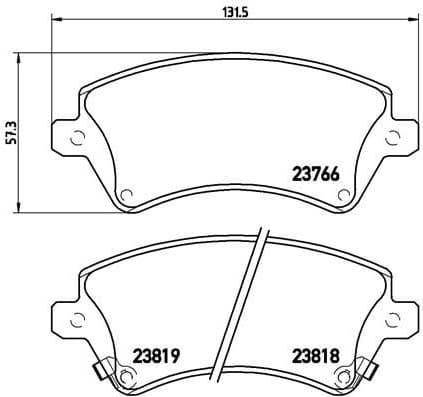 Brake Pad Set, disc brake PRIME LINE P83064