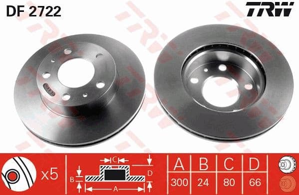 Brake Disc DF2722
