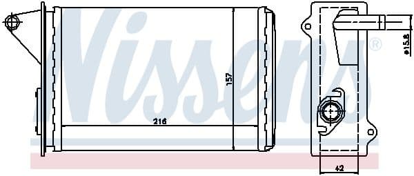 Heat Exchanger, interior heating 71429