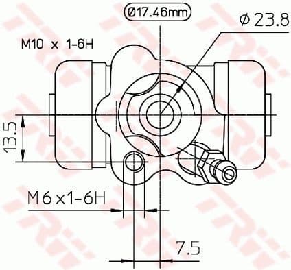 Wheel Brake Cylinder BWA154 - image 2