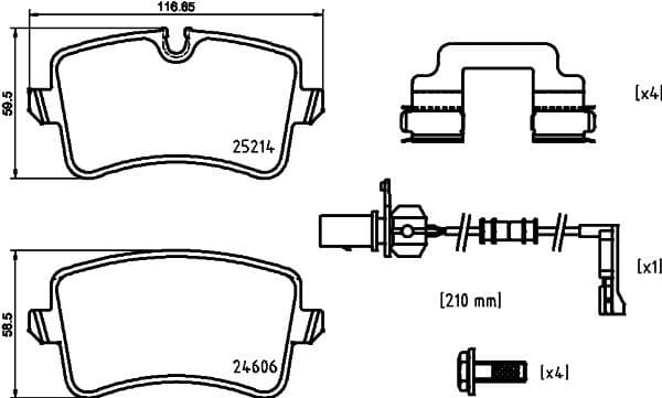 Brake Pad Set, disc brake PRIME LINE P85150
