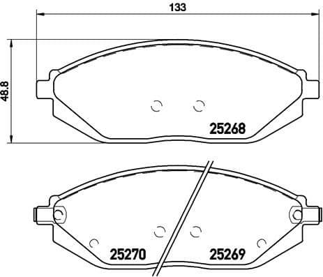 Brake Pad Set, disc brake PRIME LINE P10054