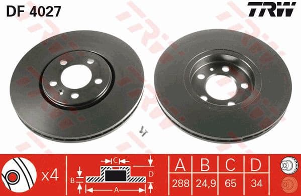 Brake Disc DF4027