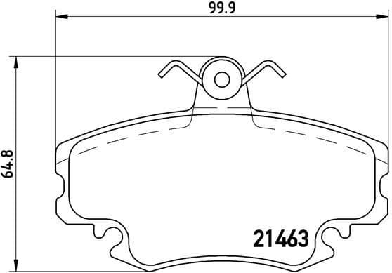 Brake Pad Set, disc brake PRIME LINE P68008