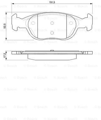 Brake Pad Set, disc brake 0986424544 - image 7