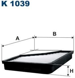 Filter, cabin air K1039