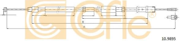 Cable Pull, parking brake 10.9895