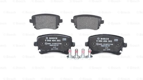 Brake Pad Set, disc brake 0986494303