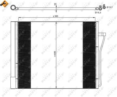 Condenser, air conditioning EASY FIT 350077