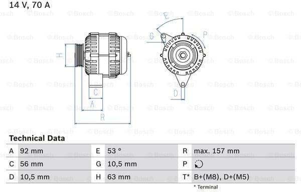 Alternator 0986039760