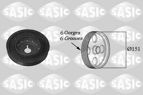 Belt Pulley, crankshaft 2154011