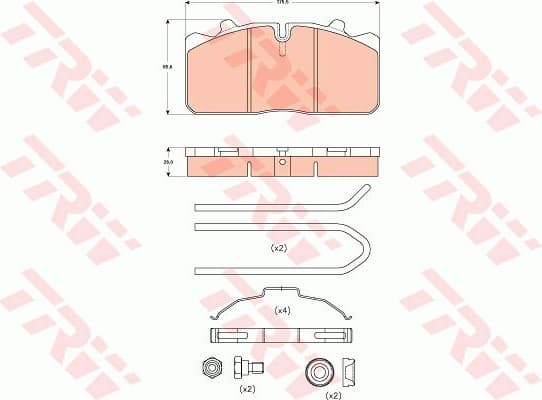 Brake Pad Set, disc brake GDB5069 - image 3