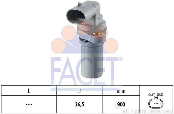 Sensor, crankshaft pulse Made in Italy - OE Equivalent 9.0440