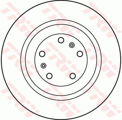 Brake Disc TRW SINGLE DF4902S - image 2