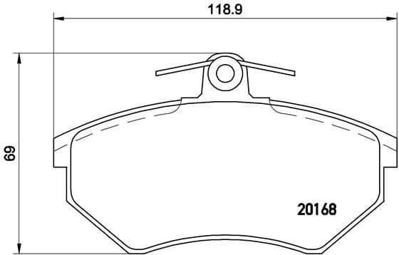 Brake Pad Set, disc brake PRIME LINE P85015