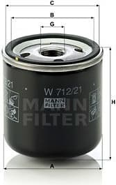 Filter oil W712/21