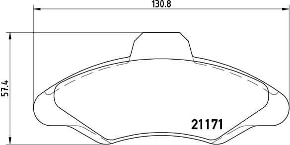 Brake Pad Set, disc brake PRIME LINE P24029