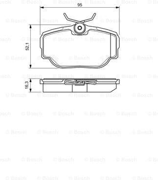 Brake Pad Set, disc brake 0986424564 - image 7