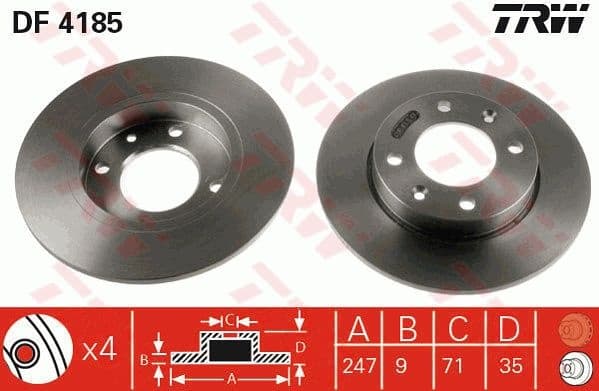Brake Disc DF4185