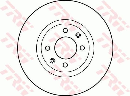 Brake discs kit front (2pcs), Top Quality DF4184 - image 2