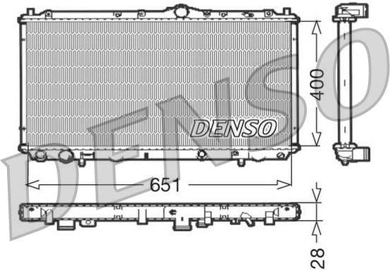 Radiator, engine cooling DRM33060