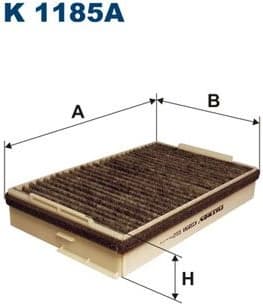 Filter, cabin air K1185A