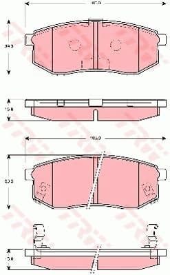 Brake Pad Set, disc brake GDB3260