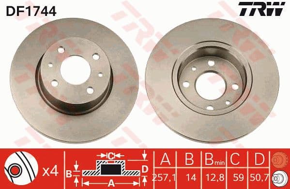 Brake Disc DF1744