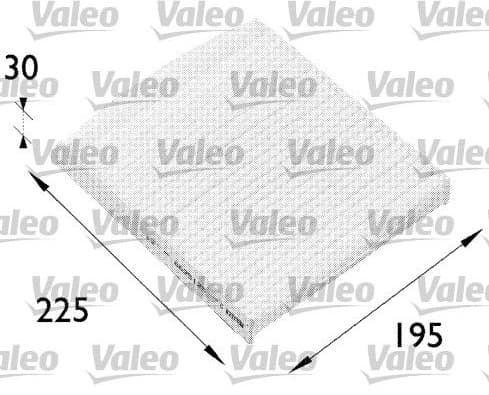 Filter, cabin air VALEO ESSENTIAL 698512