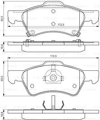 Brake Pad Set, disc brake 0986424765 - image 7