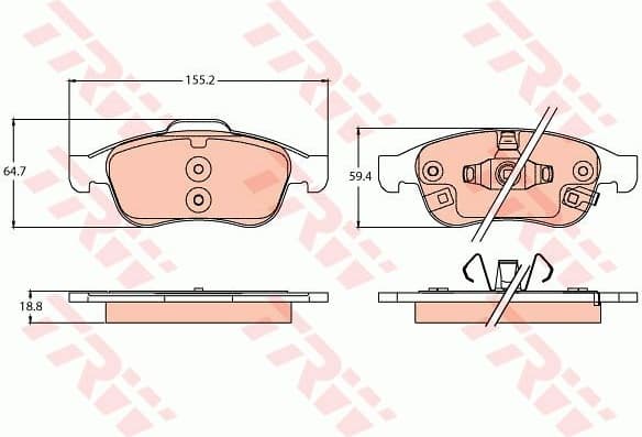 Brake Pad Set, disc brake GDB2111